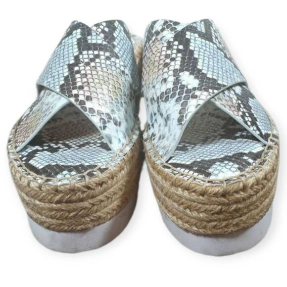 CHARLES BY CHARLES DAVID SKY BLUE SNAKE PRINT ESPADRILLS SZ.6 EUC - Picture 4 of 11